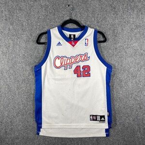 Vintage Adidas NBA Los Angeles Clippers Elton Brand #42 Jersey Youth Size Large